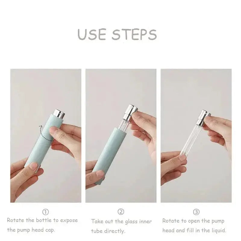 Travel Perfume Atomizer On The Go Fragrance Tool Kit