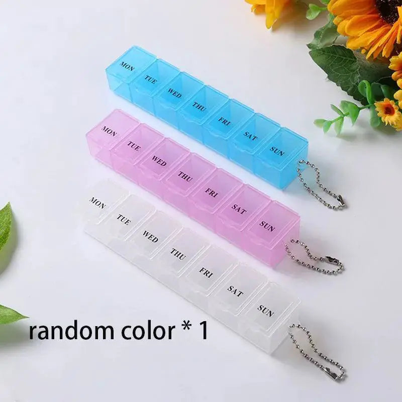 Travel Pill Organizer With Braille Compact For On The Go
