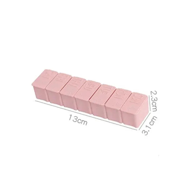 Travel Pill Organizer With Braille Compact For On The Go