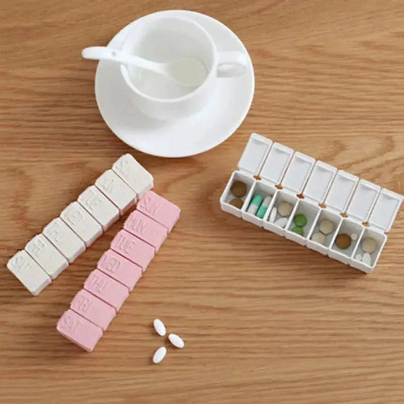 Travel Pill Organizer With Braille Compact For On The Go