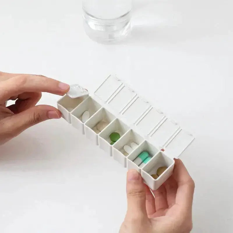 Travel Pill Organizer With Braille Compact For On The Go
