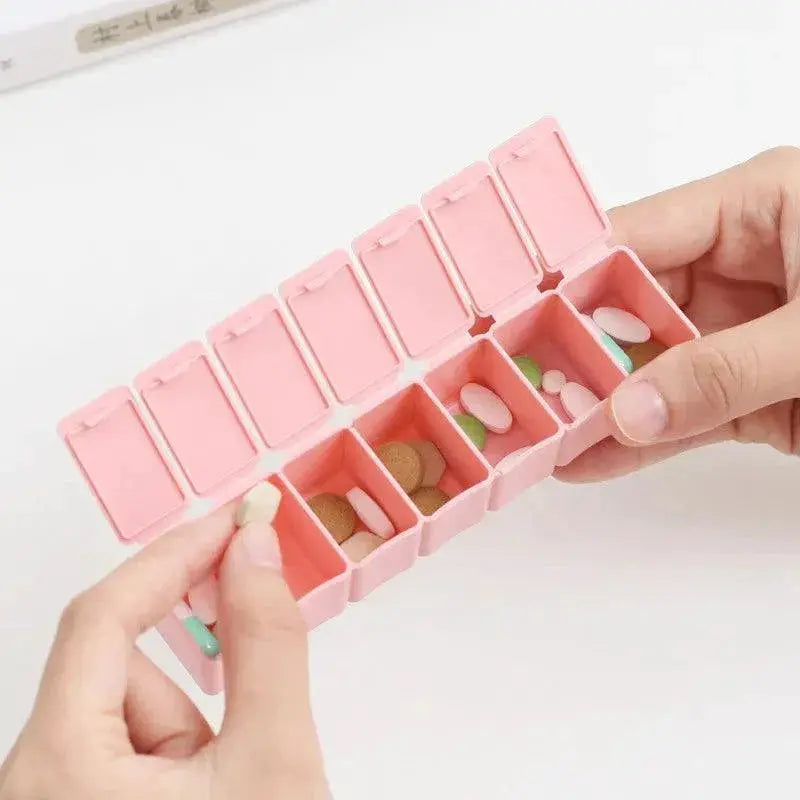 Travel Pill Organizer With Braille Compact For On The Go