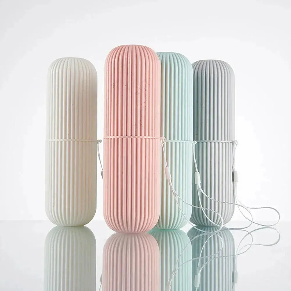 Travel Toothbrush Holder Compact Toiletry Organizer On Go