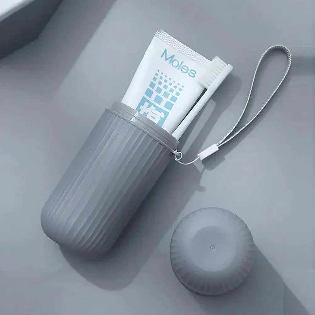 Travel Toothbrush Holder Compact Toiletry Organizer On Go