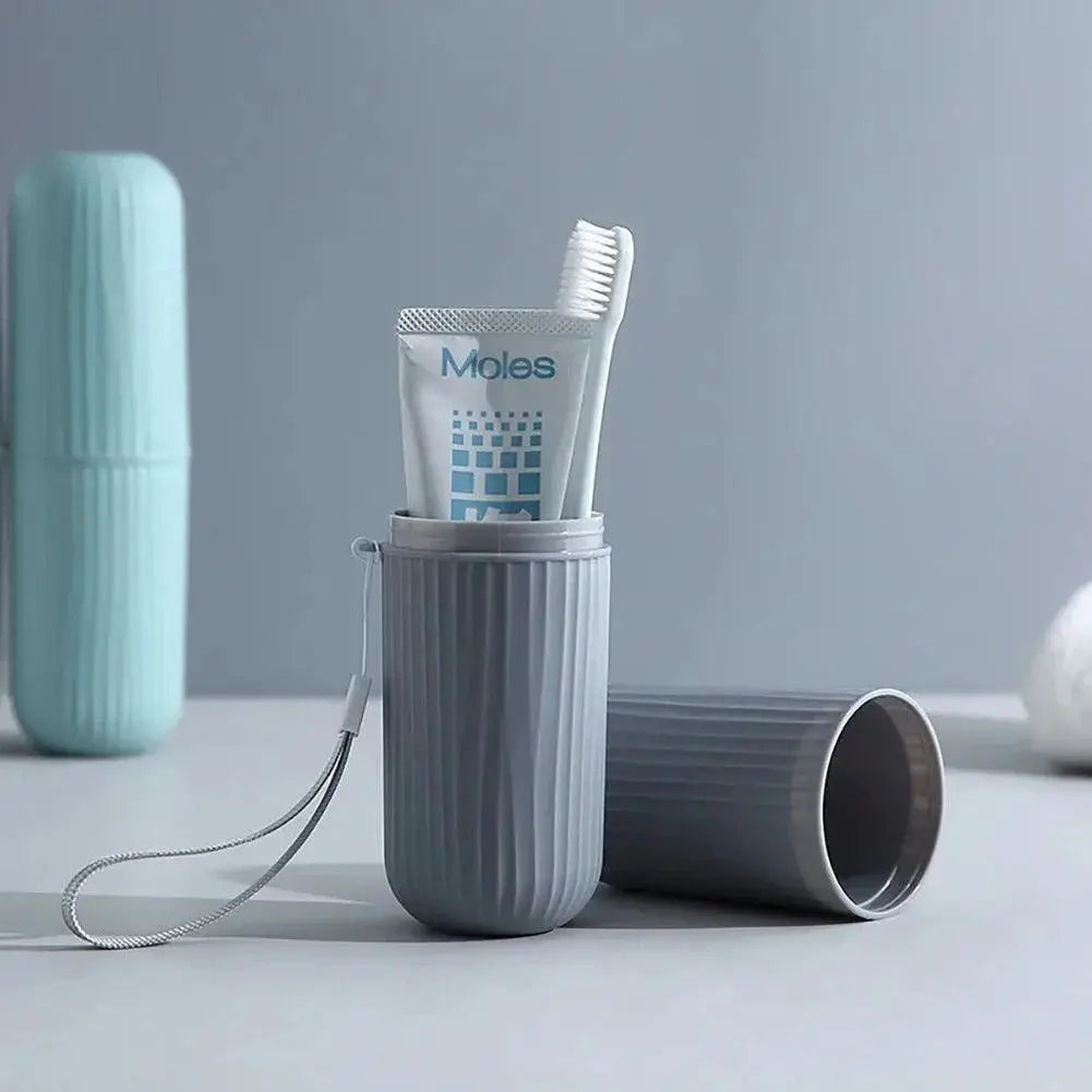 Travel Toothbrush Holder Compact Toiletry Organizer On Go
