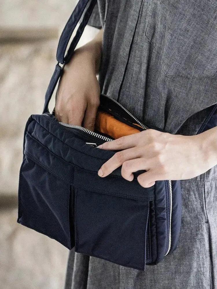 Trendy Japanese Nylon Waterproof Messenger Bag For Men