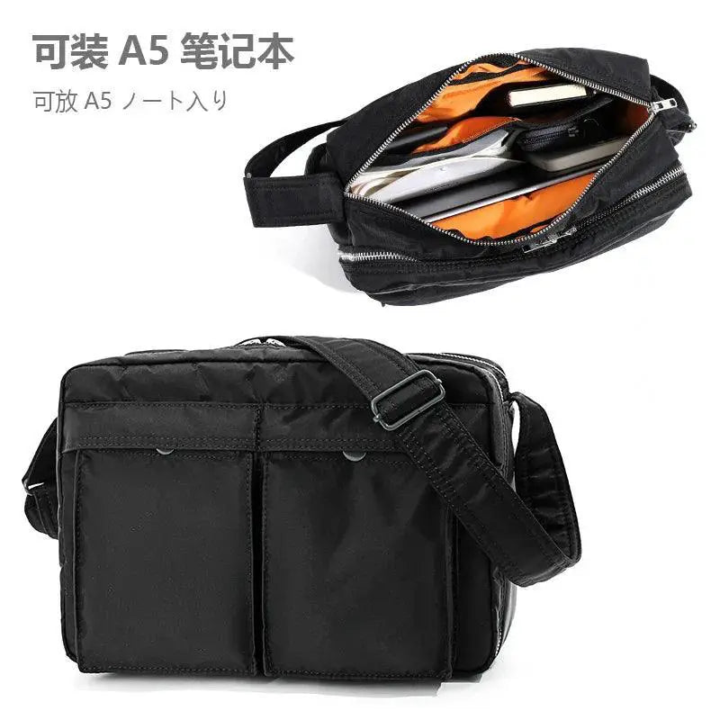 Trendy Japanese Nylon Waterproof Messenger Bag For Men