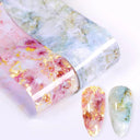 Trendy Marble Nail Foil Stickers Set for DIY Nail Art