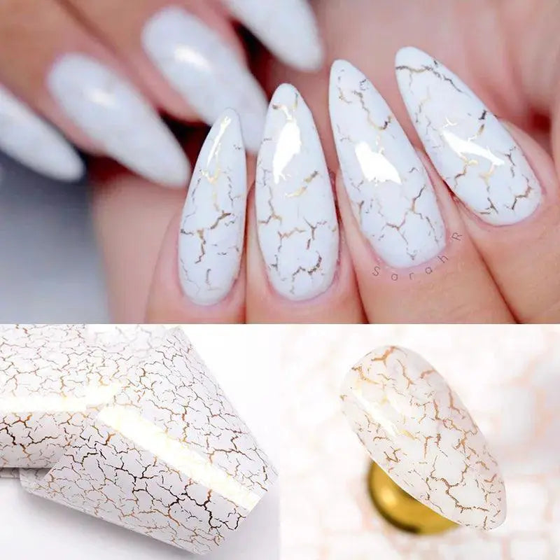Trendy Marble Nail Foil Stickers Set for DIY Nail Art