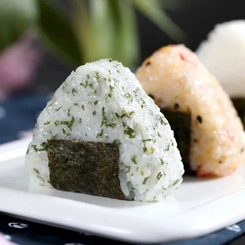 Triangle Rice Ball Molds Onigiri Mold Sushi Maker 6.5cm White PP Plastic Kitchen