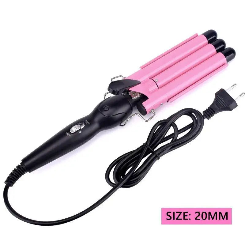 Triple Barrel S Wave Hair Curler Professional Styling Tool