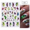 Tropical Sunset Nail Sticker Set for Exotic Beach Paradise