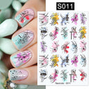 Tropical Sunset Nail Sticker Set for Exotic Beach Paradise
