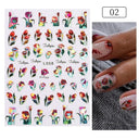 Tropical Sunset Nail Sticker Set for Exotic Beach Paradise
