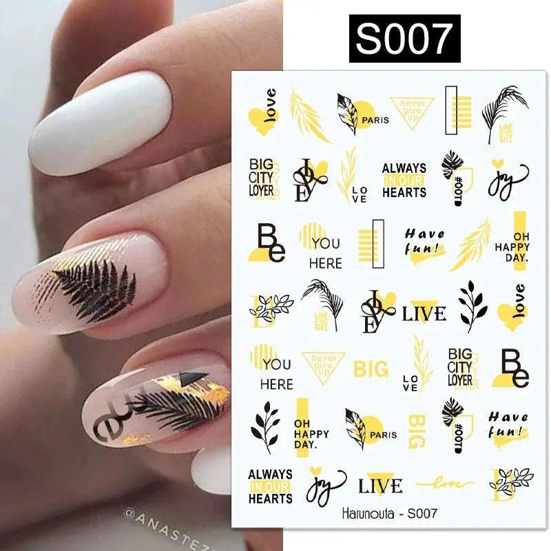 Tropical Sunset Nail Sticker Set for Exotic Beach Paradise — product view 17