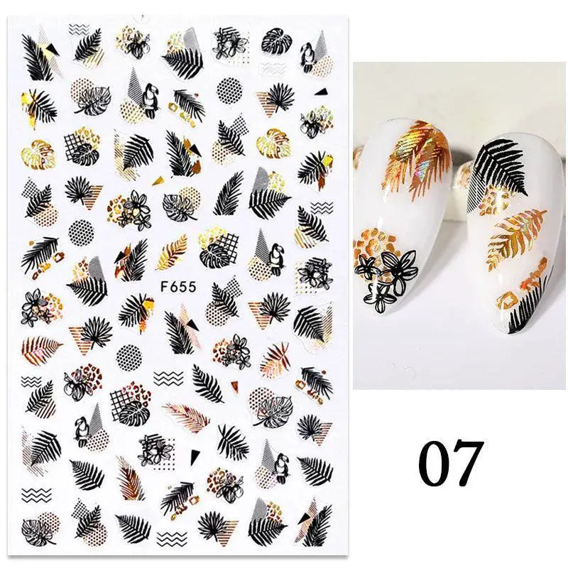 Tropical Sunset Nail Sticker Set for Exotic Beach Paradise — product view 13