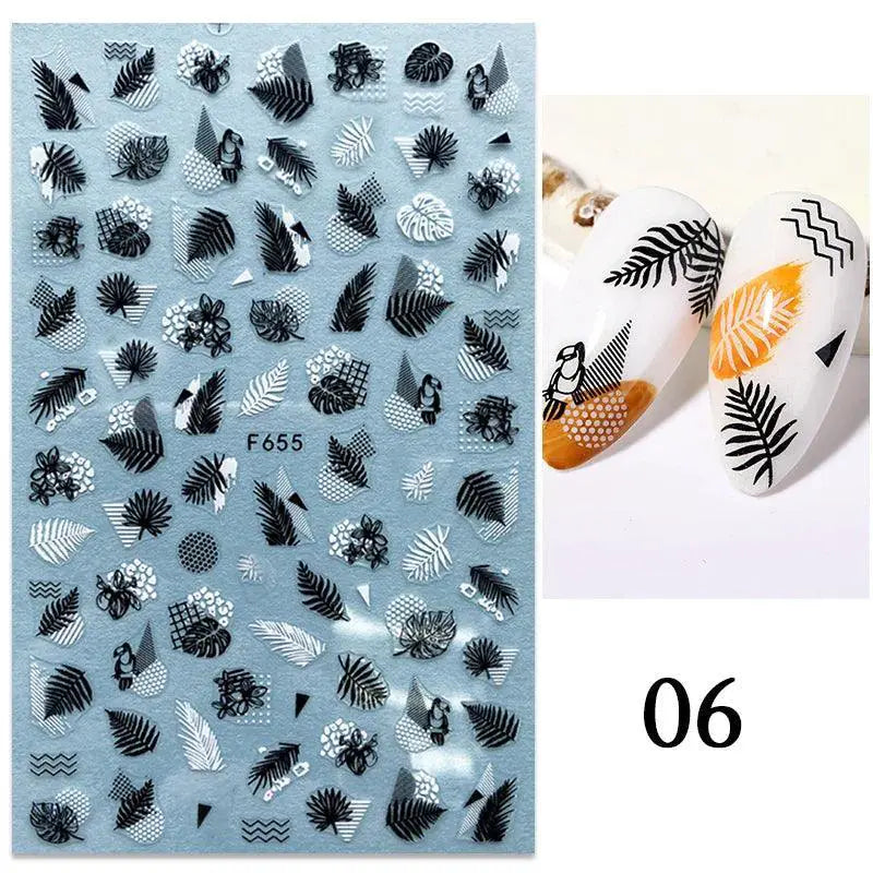 Tropical Sunset Nail Sticker Set for Exotic Beach Paradise — product view 12