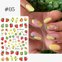 Tropical Sunset Nail Sticker Set for Exotic Beach Paradise