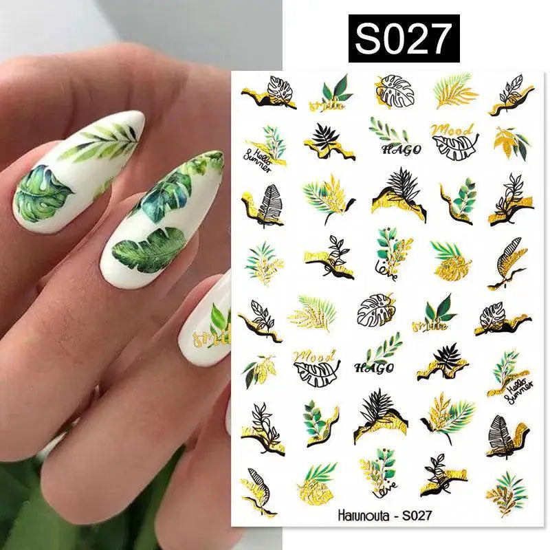 Tropical Sunset Nail Sticker Set for Exotic Beach Paradise — product view 19