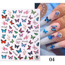 Tropical Sunset Nail Sticker Set for Exotic Beach Paradise