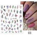 Tropical Sunset Nail Sticker Set for Exotic Beach Paradise