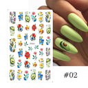 Tropical Sunset Nail Sticker Set for Exotic Beach Paradise