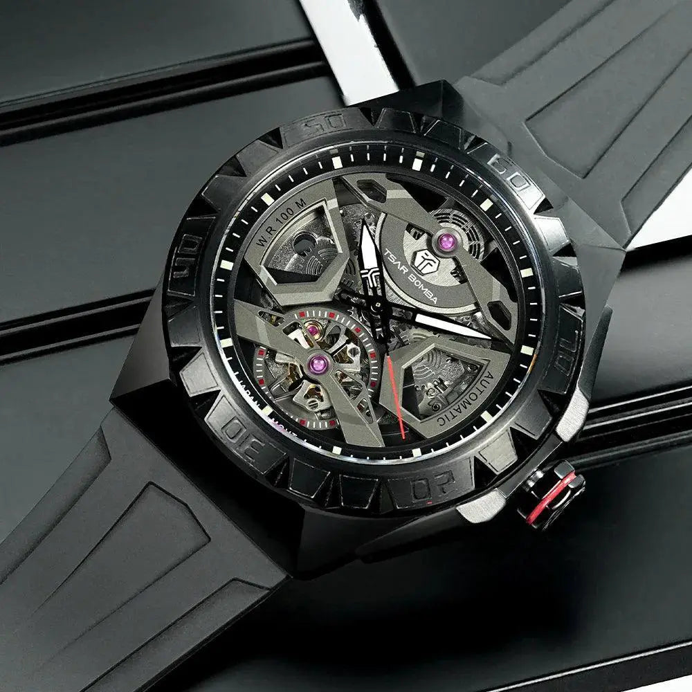Tsar Bomba Automatic Mens Watches Luxury Mechanical 10ATM