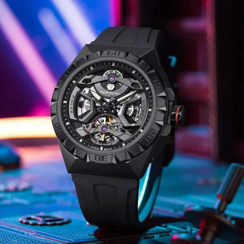 Tsar Bomba Automatic Mens Watches Luxury Mechanical 10ATM