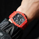 TSAR BOMBA Carbon Fiber Mens Automatic Waterproof Watch