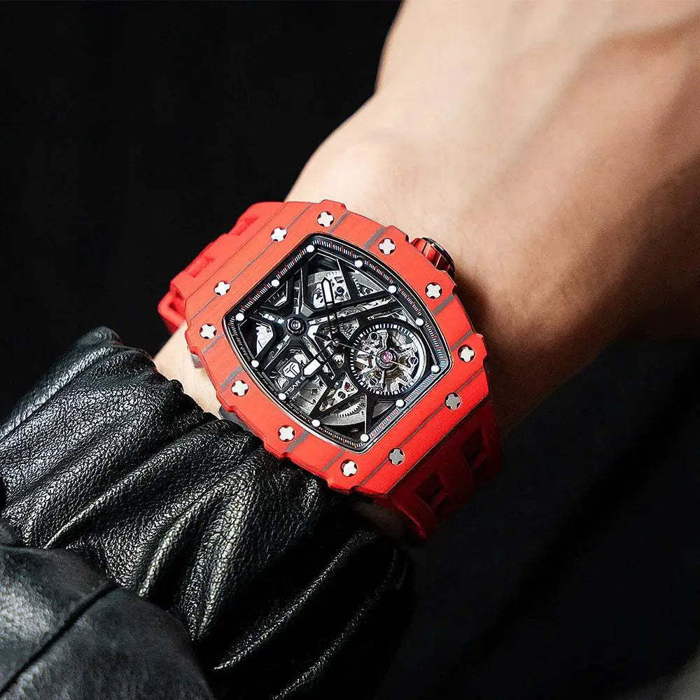 Tsar Bomba Carbon Fiber Mens Automatic Waterproof Watch