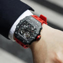 TSAR BOMBA Carbon Fiber Mens Automatic Waterproof Watch