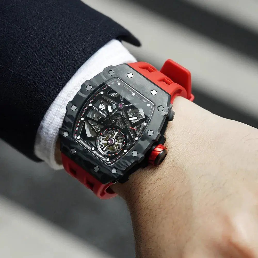 Tsar Bomba Carbon Fiber Mens Automatic Waterproof Watch