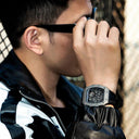 TSAR BOMBA Titanium Mens Automatic Mechanical Watches Tonneau