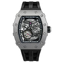 TSAR BOMBA Titanium Mens Automatic Mechanical Watches Tonneau