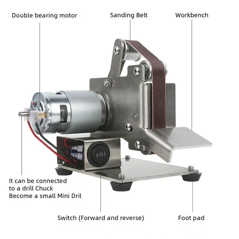 Mini Belt Grinding Machine For Home DIY Polishing - OurLum.com