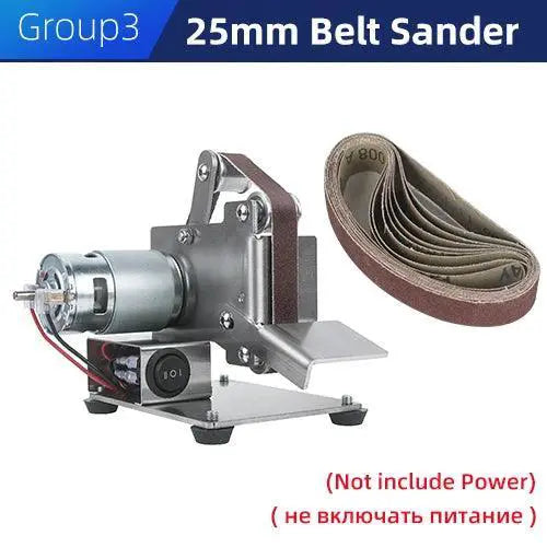 Mini Belt Grinding Machine For Home DIY Polishing -  product image