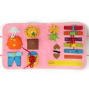 TUNJILOOL Montessori Busy Board For Toddlers Learning Toy