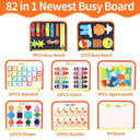 TUNJILOOL Montessori Busy Board For Toddlers Learning Toy