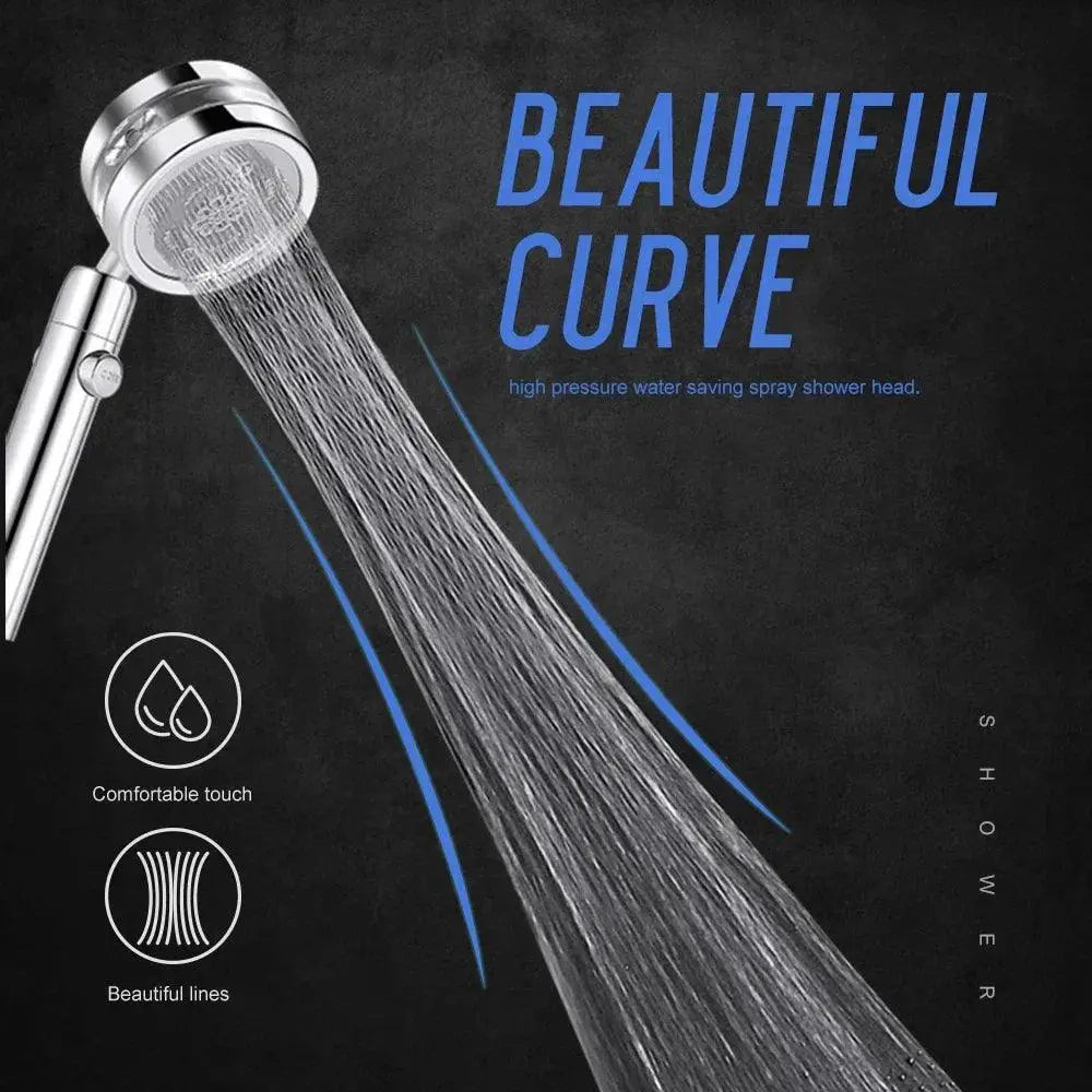 Turbo Shower Head High Pressure Water Saver Filtered Sprayer