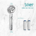 Turbo Shower Head: High Pressure Water Saver And Filtered Sprayer