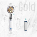 Turbo Shower Head: High Pressure Water Saver And Filtered Sprayer