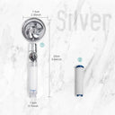 Turbo Shower Head: High Pressure Water Saver And Filtered Sprayer