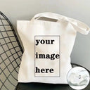 Custom Photo Canvas Tote Bag For Women