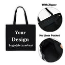 Custom Photo Canvas Tote Bag For Women