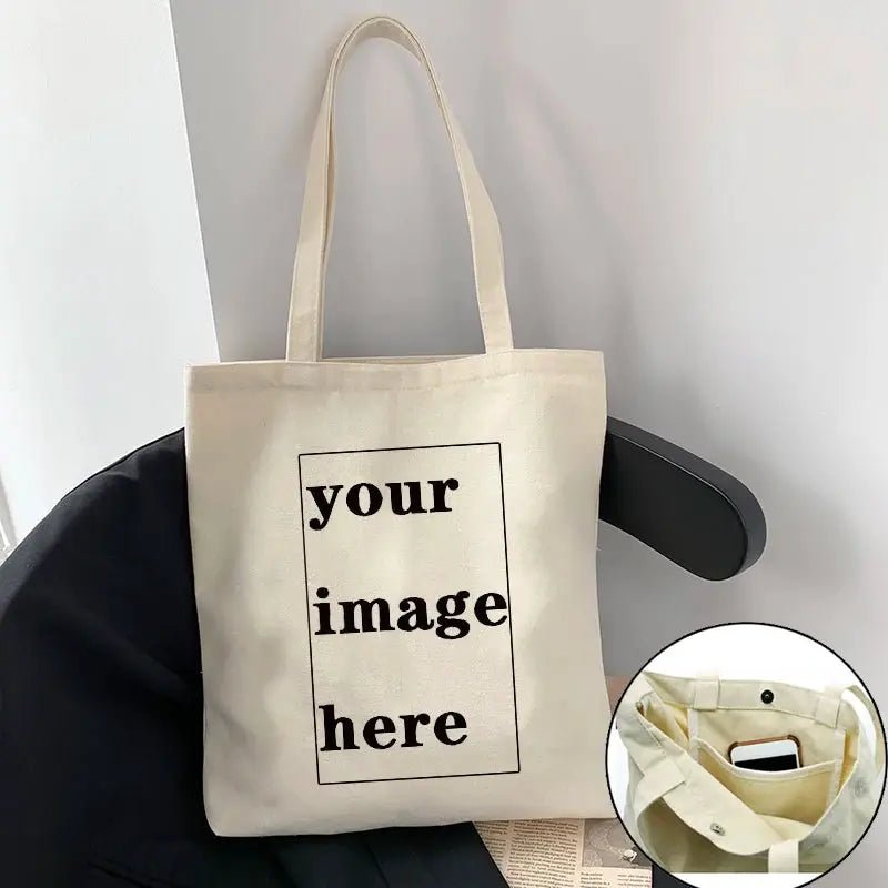 Turn Your Images Into Fashion With a Custom Cotton Canvas Tote Bag