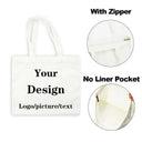 Custom Photo Canvas Tote Bag For Women
