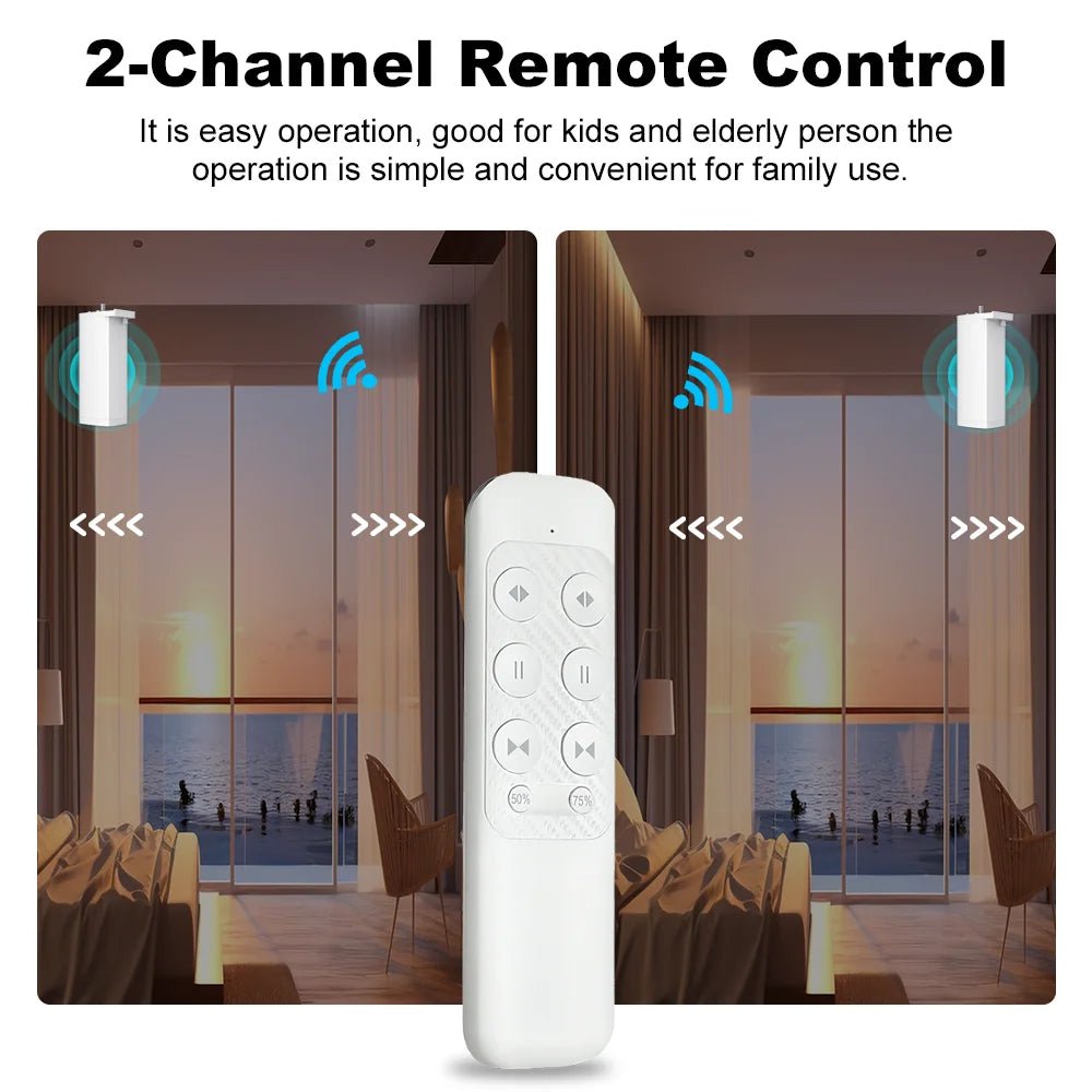 Tuya 155mm Smart Curtain Motor - Zigbee WiFi Silent 1.2Nm With Alexa Remote Apps