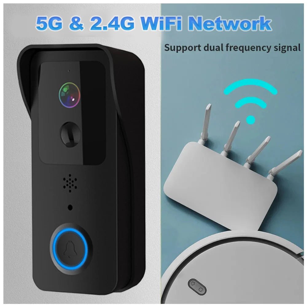 Tuya 5G 2.4G WiFi Video Doorbell 1080P HD Outdoor Waterproof - Handsfree Security