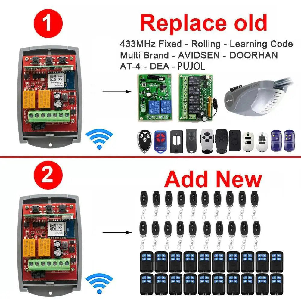 Tuya Smart Garage Opener Remote Multi Brand Compatible