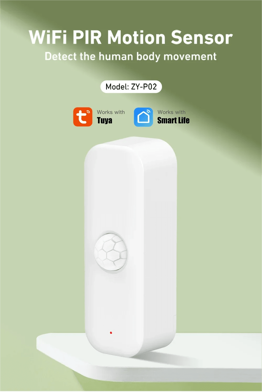 Tuya Smart Life PIR WiFi Zigbee Motion Sensor Alarm - Alexa And Google Assistant